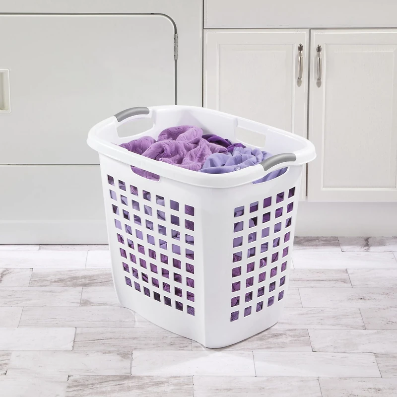 Sterilite Ultra™ Easy Carry Hamper - White