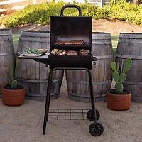 17.5 Inch Barrel Charcoal Grill in Black