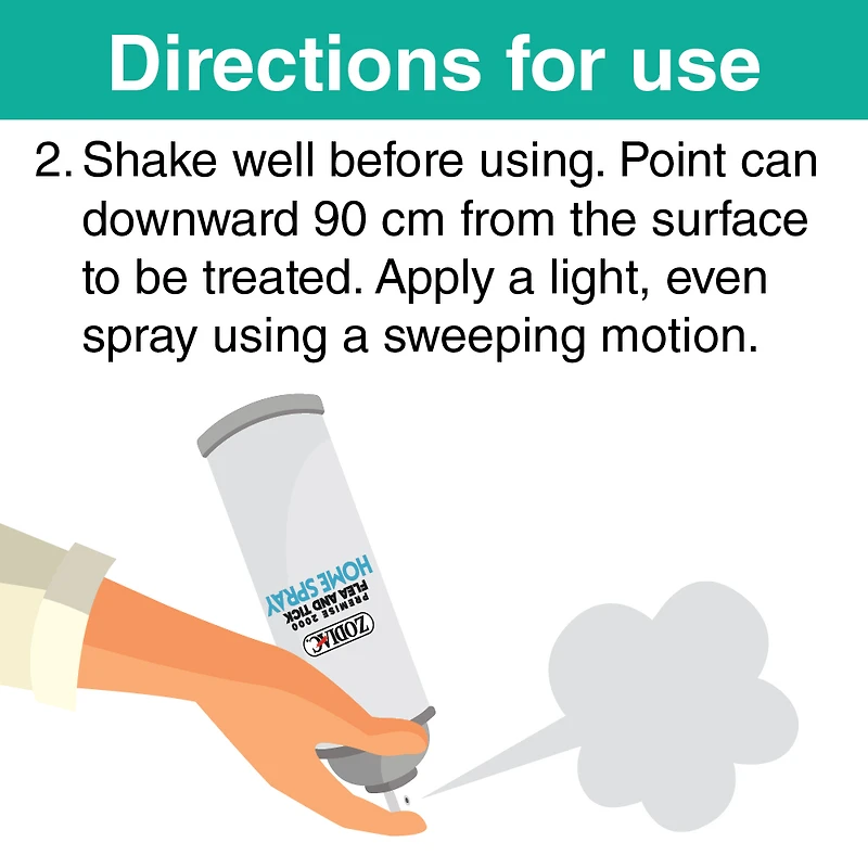 Zodiac Premise 2000 Flea & Tick Home Spray with Precor Insect Growth Regulator (IGR), 454g