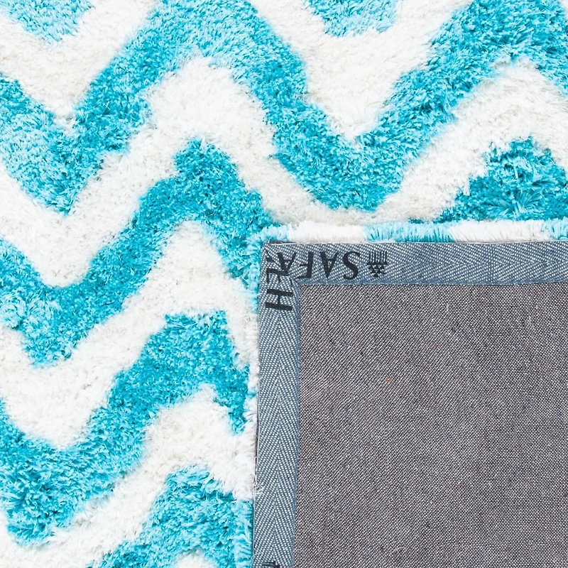 Safavieh Barcelona Carmella Zigzag Stripes Shag Area Rug