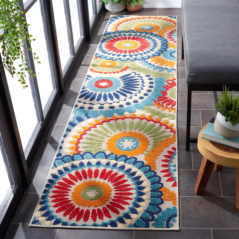 SAFAVIEH Cabana Marina Suzani Outdoor Area Rug