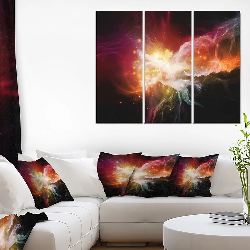 Design Art Elegance of Nebulae Canvas Print