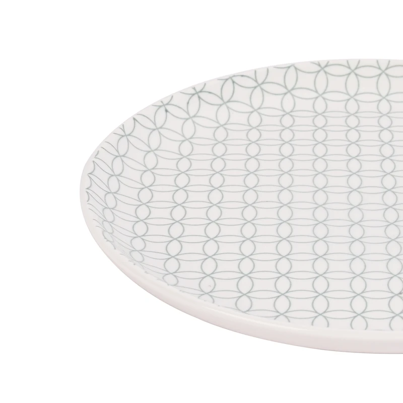 Mainstays Alessandra Sage Green 4-pack Stoneware Dinner Plate Set, 10.2"