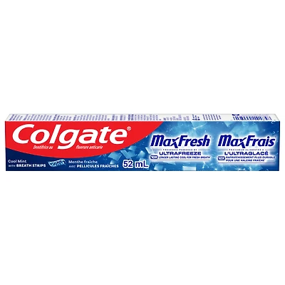 Colgate MaxFresh Cool Mint Toothpaste, Travel Size Toothpaste, 52 ml