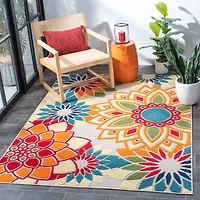 SAFAVIEH Cabana Quincy Floral Outdoor Area Rug