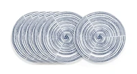 Mainstays Ink Spiral Salad Plate - 6 Pack
