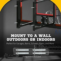 Soozier 43'' Wall Mounted Basketball Hoop Mini Hoop for Indoor and Outdoor Use