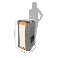 Catit Vesper Cubo Tower Cat Furniture, Stone