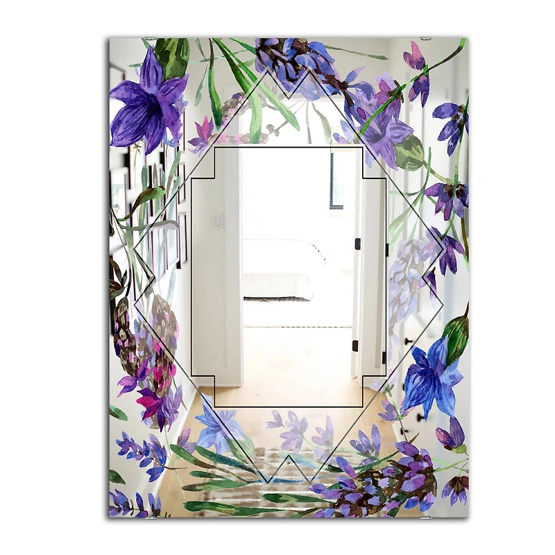 Designart 'Garland Sweet 20' Miroir Traditionnel - Grand Miroir - 28x40