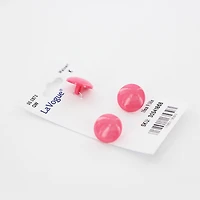 LA VOGUE Pink Shank Button, 15 mm (0.59 in)
