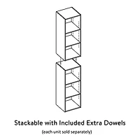 Mainstays Adjustable 3-Shelf Organizer Bookcase, Espresso