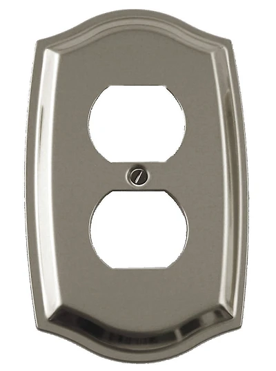 Atron Electro Industries Colonial Satin Nickel Duplex Wall Plate