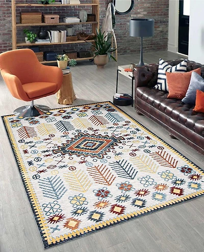 ECARPET Washable Southwestern Area Rug & Runner for Hallway, Living Room, Bedroom