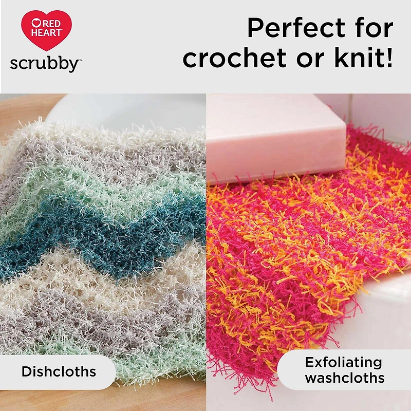Red Heart® Fil Scrubby™, Polyester #4 Moyen, 3,5oz/100g