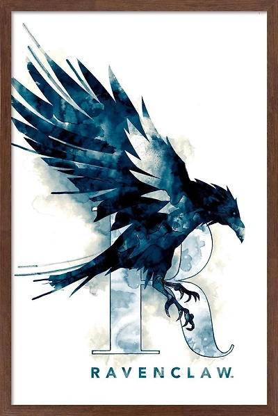 The Wizarding World: Harry Potter - Ravenclaw Illustrated House Logo Wall Poster, 14.725" x 22.375"