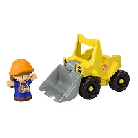 Fisher-Price Little People Bulldozer Construction Toy & Figure Set for Toddlers, 2 Pieces