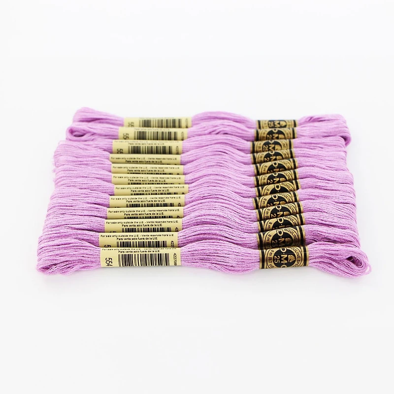 DMC Purple Cotton 6-Strand Embroidery Floss Skein, 8 m (8.7 yd)