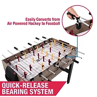 48 in. Combo Game Table, Air Hockey, Foosball and Billiards, Multi Game Table by MD Sports
