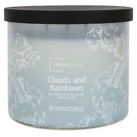 Mainstays 3-Wick Textured Wrapped Clouds and Rainbows Scented Candle, 14 oz