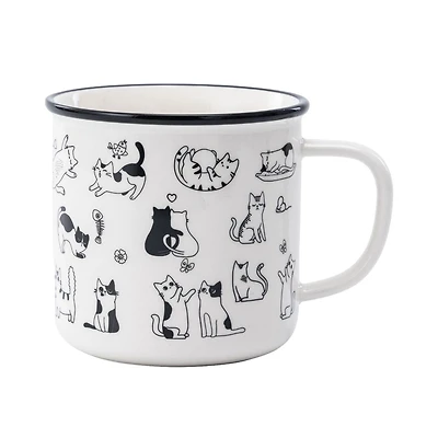 Mainstays Tasse en céramique pour chats, 20,96 oz, 1 Pièce
