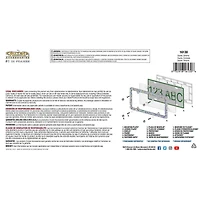 Cruiser Accessories Dazzle, License Plate Frame, Chrome