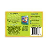 Crayola Washable Glitter Project Paint, 6 Count