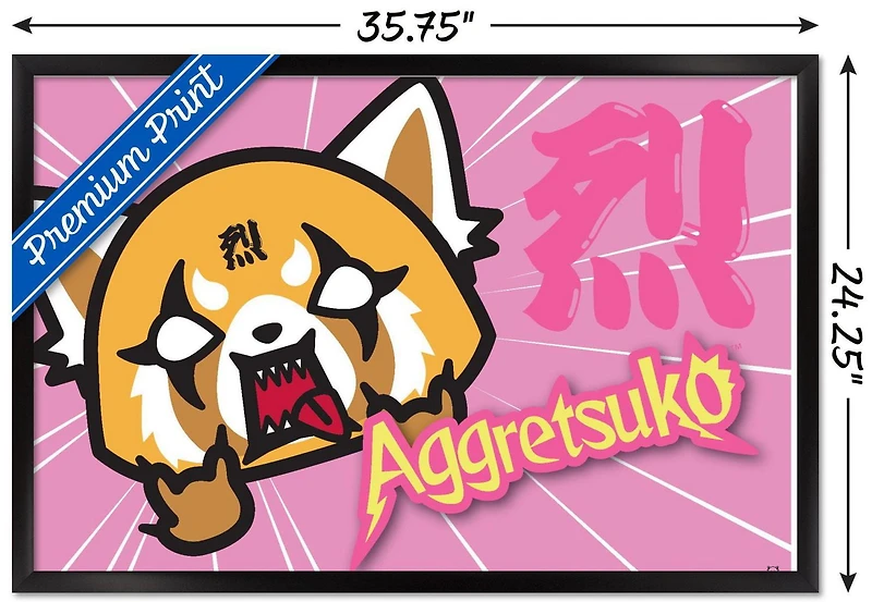 Aggretsuko - Horns Wall Poster, 14.725" x 22.375"