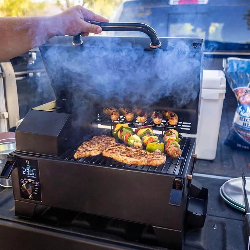 Pit Boss Tabletop Pellet Grill W/Cover - Onyx Edition