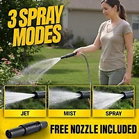 Bionic Steel 50 Foot 5/8 inch 500 PSI Kink Free Stainless Steel Garden Hose Easy Coil Storage