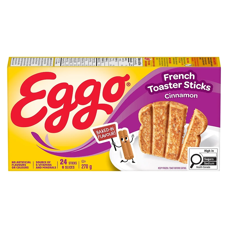 Kellogg’s Eggo French Toaster Sticks Cinnamon 270g, Eggo French Toaster Sticks