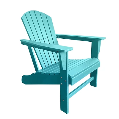 Chaise Adirondack traditionnelle en résine bleu Lake Louise