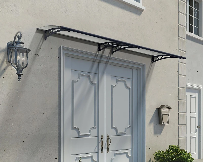 CANOPIA by PALRAM Altair 3 ft. x 9 ft. Door Awning Kit - Grey