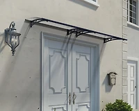 CANOPIA by PALRAM Altair 3 ft. x 9 ft. Door Awning Kit - Grey