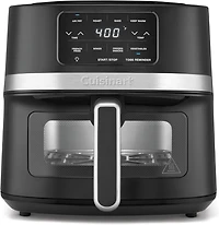 Cuisinart Friteuse à air avec panier de 4,5 l, lumière intérieure, pièces lavables au lave-vaisselle, 4 préréglages, rôtir, cuire, griller, frire à l'air libre et garder au chaud pour des repas