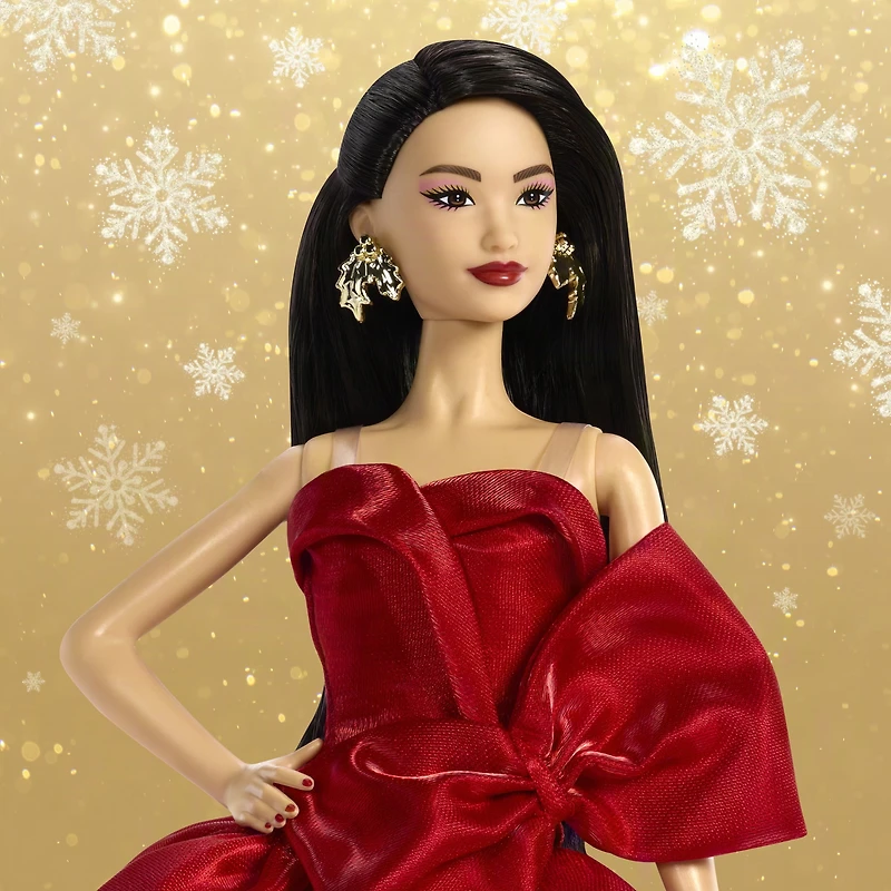 Barbie Signature 2026 Holiday Barbie Fashion Doll, Seasonal Collector