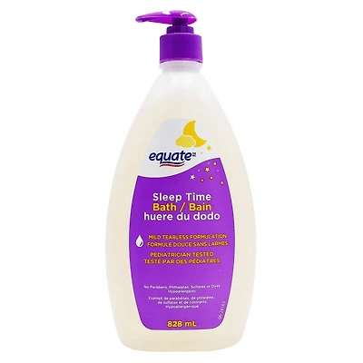 Bain pour bébé Equate Sleep Time, 828 ml