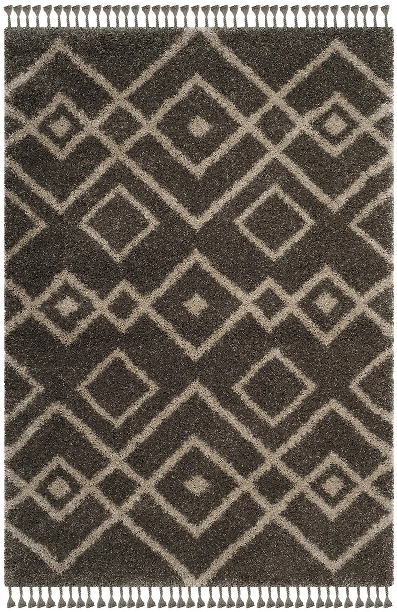 Safavieh Moroccan Fringe Shag Janella Geometric Area Rug