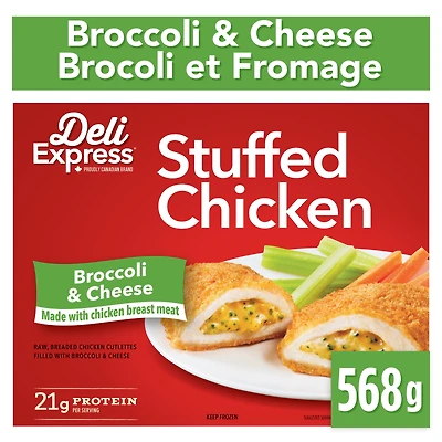 Deli Express Stuffed Chicken with Broccoli & Cheese, 568 g