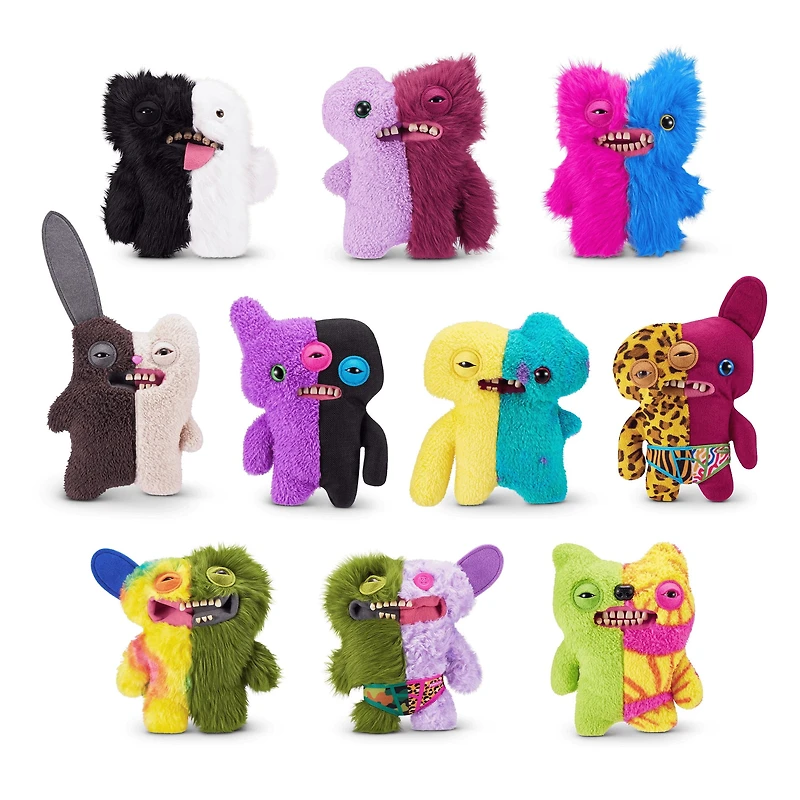 Fuggler Misfit Monsters 9-inch Series 1 (Mr Screech - Pink & Blue) by ZURU