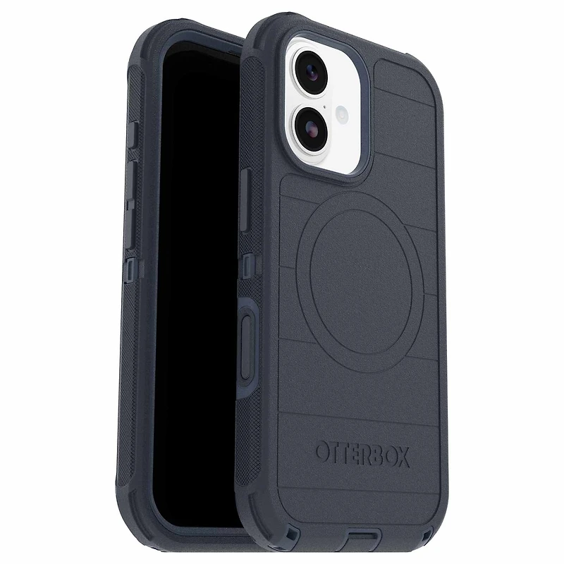 OtterBox Étui Defender Pro MagSafe avec Contrôle de la Caméra Riverside (Bleu) pour iPhone 17
