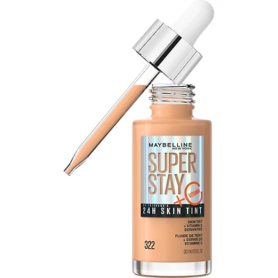 Maybelline New York Super Stay up To 24H Skin Tint Foundation, Skin-like coverage, with Vitamin C*,, 322 ,30 ml