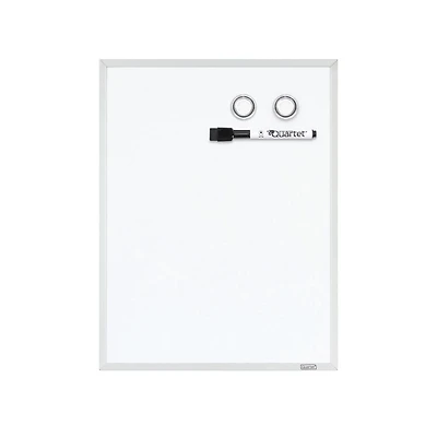Quartet Tableau effaçable à sec magnétique, cadre aluminium mince, 14 po X 11 po