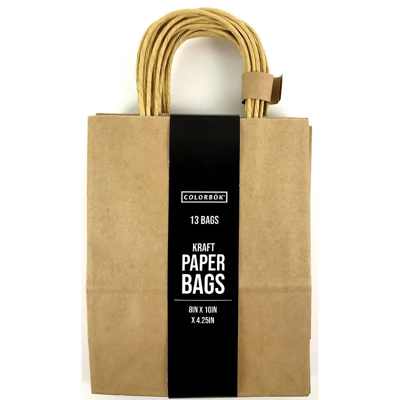 Grands sacs pour artisanat en papier kraft 13