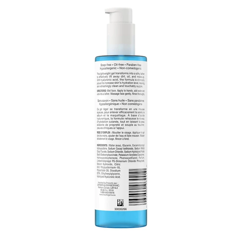 Neutrogena Hydro Boost Hydrating Facial Cleansing Gel with Hyaluronic Acid