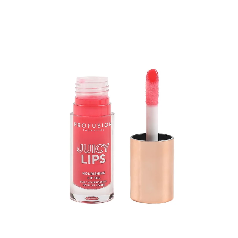 Profusion Cosmetics | Juicy Lips, Lip Oil, Wild Watermelon, 1 Count, 0.18 Fl. Oz.
