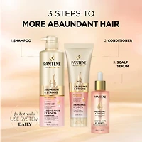 Pantene Abundant & Strong Conditioner, Strenghtens Hair From Root to Tip, Pro-Vitamin B5 Complex and Antioxidants, 237 mL