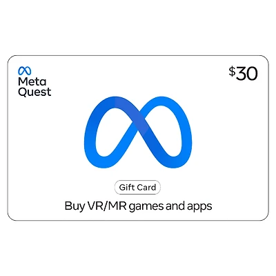 Meta Quest $30 Carte Cadeau (Code Numérique)