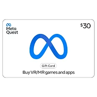 Meta Quest $30 Carte Cadeau (Code Numérique)