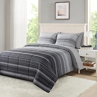 Mainstays All in One Reversible Comforter and Sheet Set, 7-Piece, Full