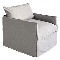 Ensemble modulaire de fauteuils club Lanai avec accoudoirs, gris